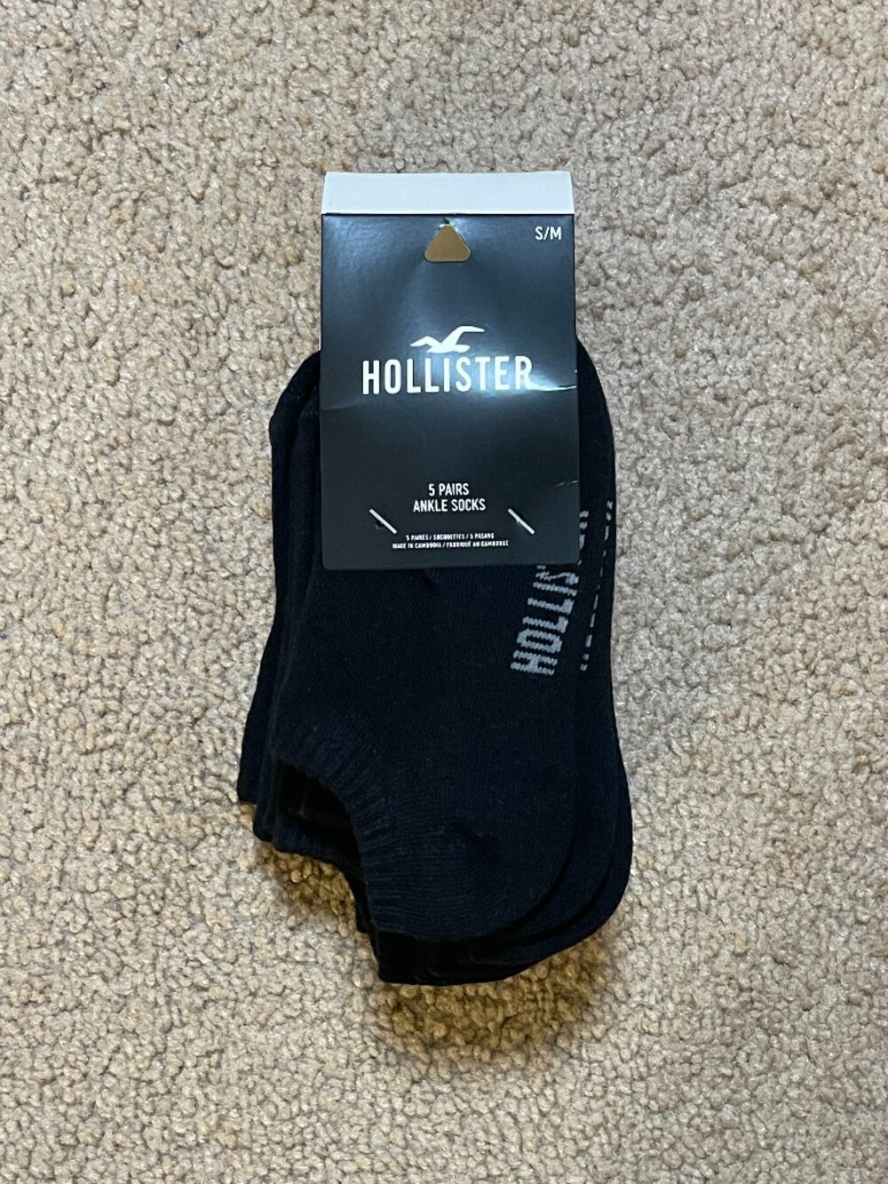 Hollister Logo Ankle Socks 5-Pack
